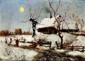 Seweryn Bieszczad - Cottages in Snow
