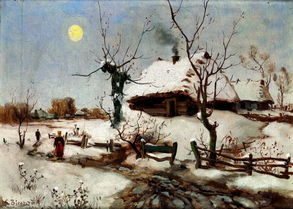 Seweryn Bieszczad - Cottages in Snow