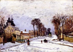 Camille Pissaro - Road to Versailles at Louveciennes