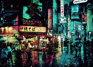 Novema Digital - Shinjuku Corner at Night