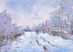 Claude Monet - Snow at Argenteuil