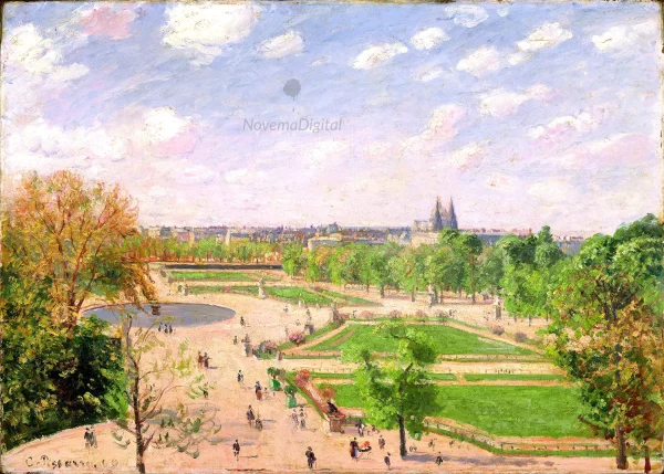 Camille Pissaro - The Garden of the Tuileries on a Spring Morning