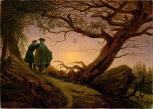 Caspar David Friedrich - Two Men Contemplating the Moon