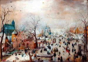 Hendrick Avercamp - Winter Landscape with Skaters