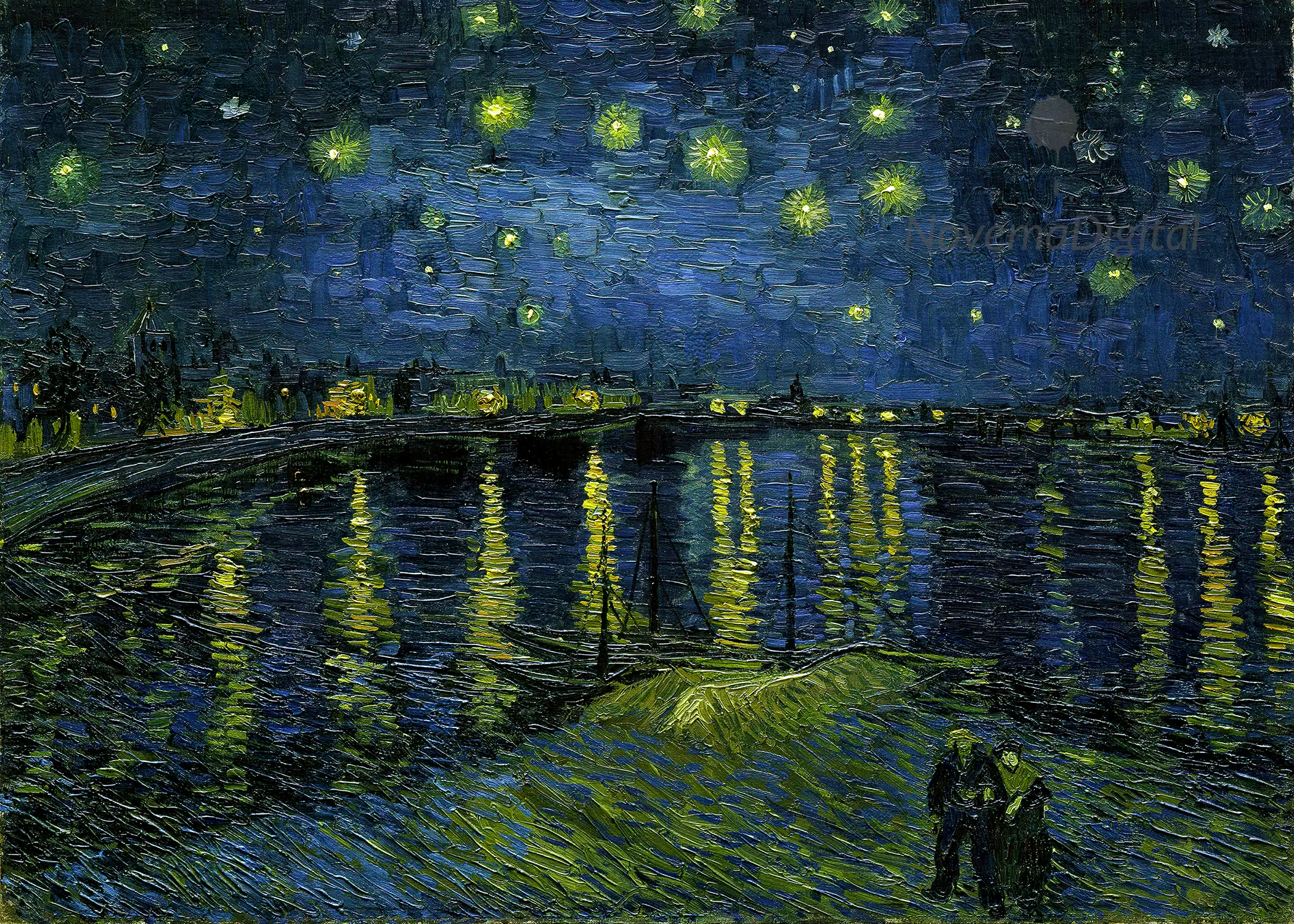 Vincent van Gogh - Starry Night Over the Rhone (1888)