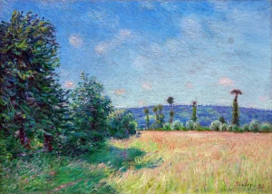 Alfred Sisley - Sahurs Meadows in Morning Sun (1894)