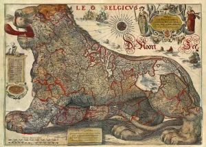 Hondius & Gerritsz - Leo Belgicus (1630)