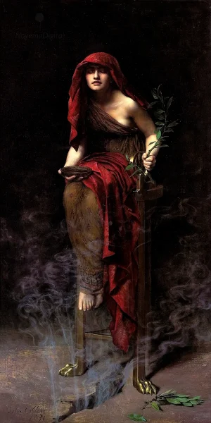 John Collier - Priestess of Delphi (1891)