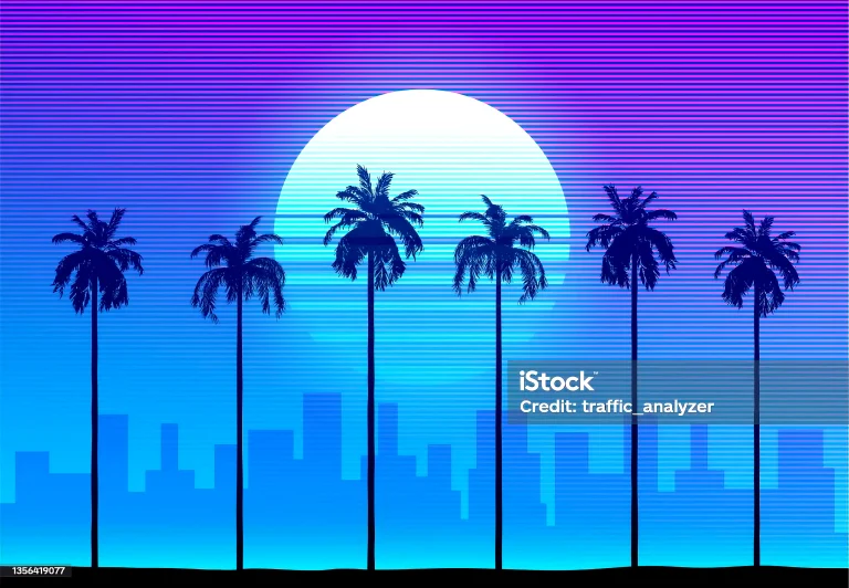 Pixel Art Palm Trees