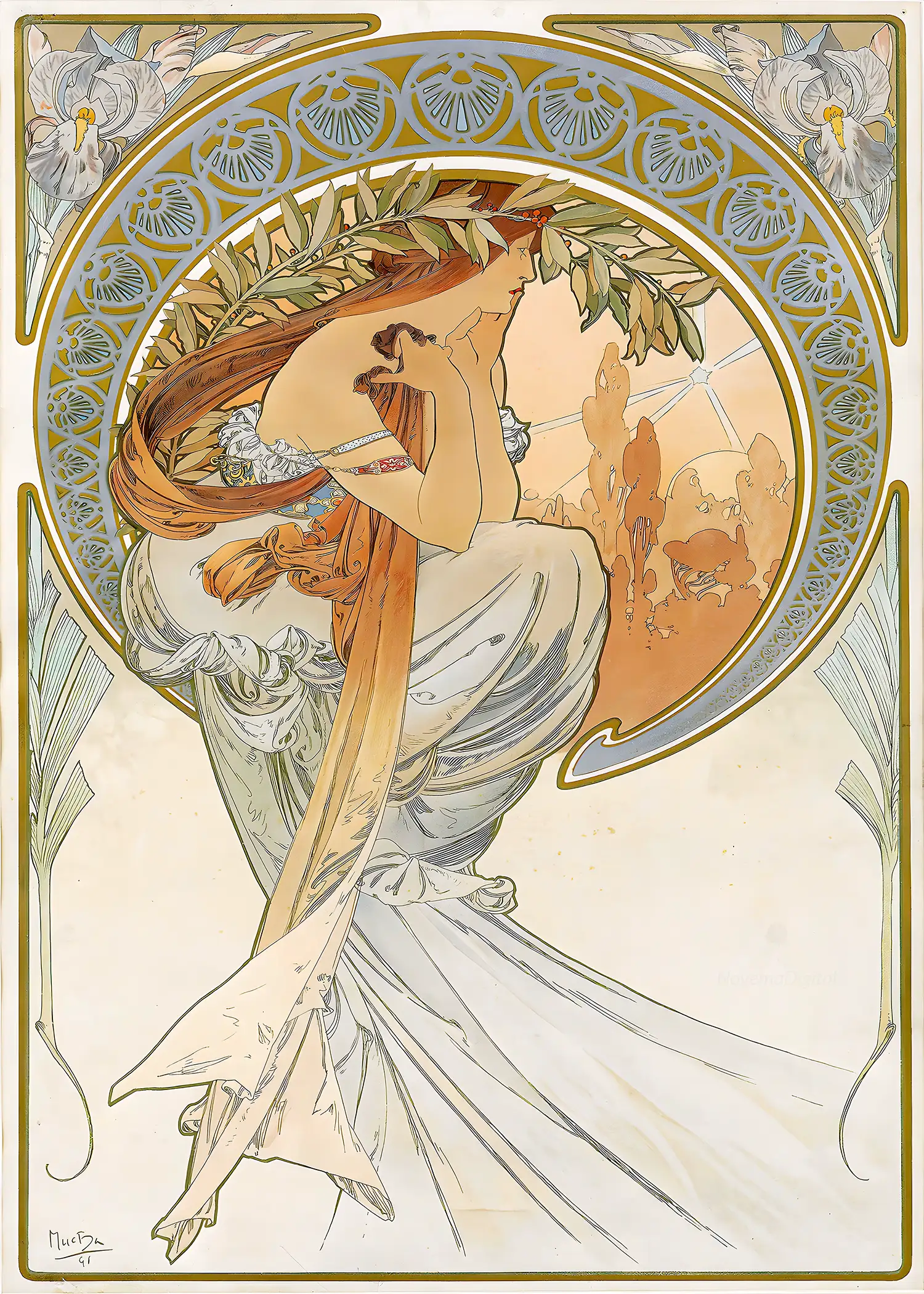 Alphonse Mucha - The Arts: Poetry (1898)