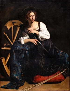 Caravaggio - Saint Catherine of Alexandria (1598)