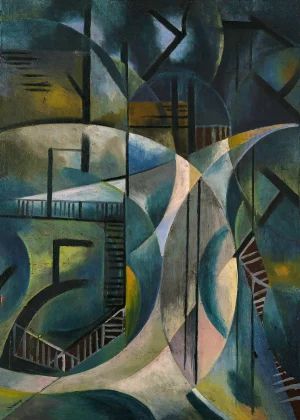 Fritz Stuckenberg - Landscape in the Park (1920)