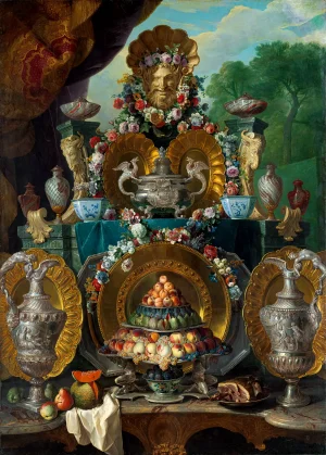 Alexandre François Desportes - Still Life with Silver (1661-1743)