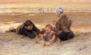 Bernardus Johannes Blommers - The Happy Family (1845-1915)