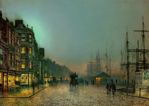 John Atkinson Grimshaw - Liverpool Lights (1836-1893)