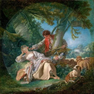 François Boucher - The Interrupted Sleep (1750)