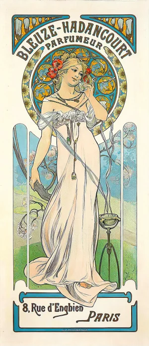 Alphonse Mucha - Bleuze-Hadancourt Parfumeur (c.1899)