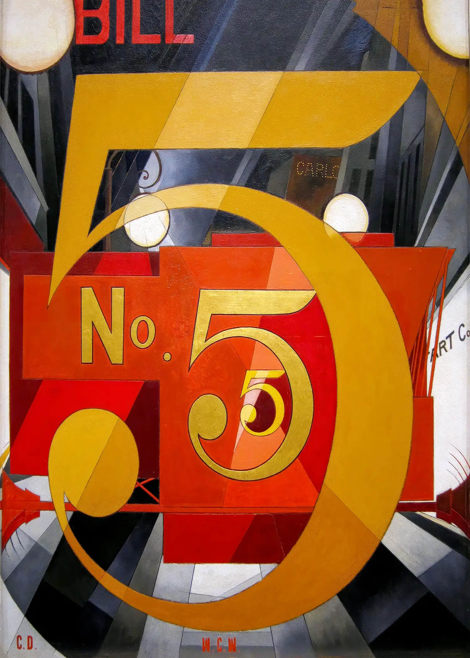 Charles Demuth - I Saw the Figure 5 in Gold (1928)