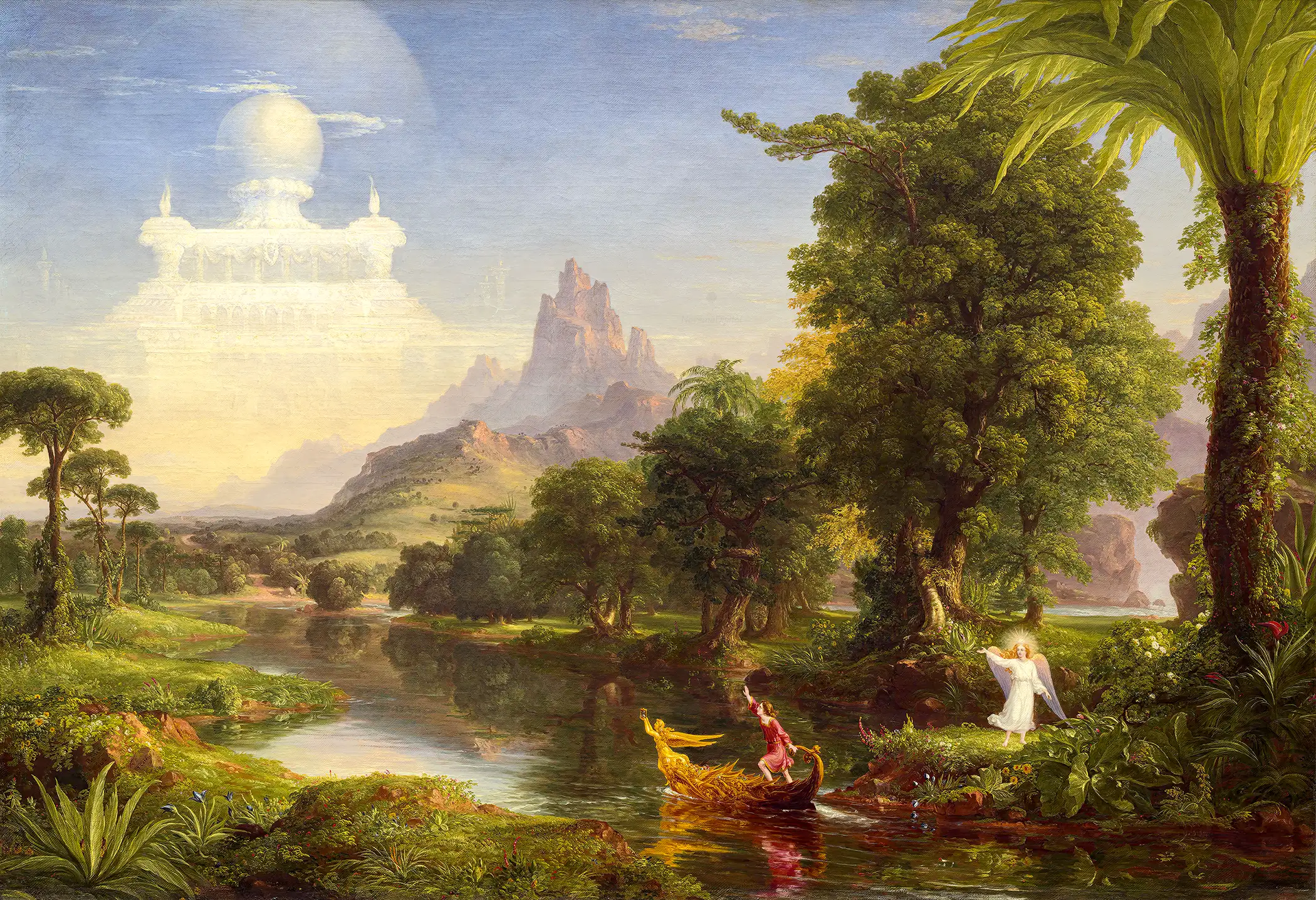 Thomas Cole - The Voyage of Life: Youth (1842)
